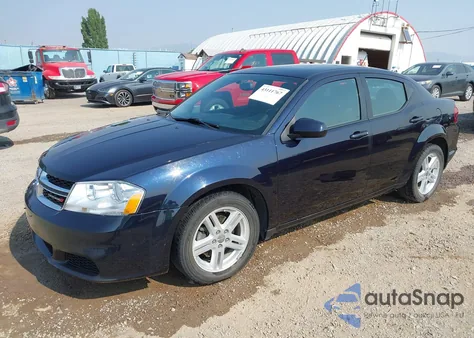 2012 Dodge Avenger Sxt z USA, uszkodzony, nr VIN 1C3CDZCB5CN287060